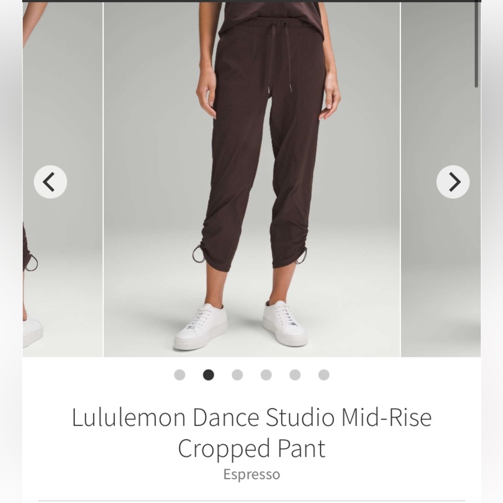 Lululemon Athletica Espresso Cropped Pants